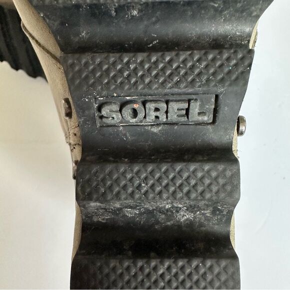 Sorel Lea Wedge Joan Of Arctic Womens Bootie Ankle Shoe SZ 6.5 Gray Leather - Picture 12 of 13